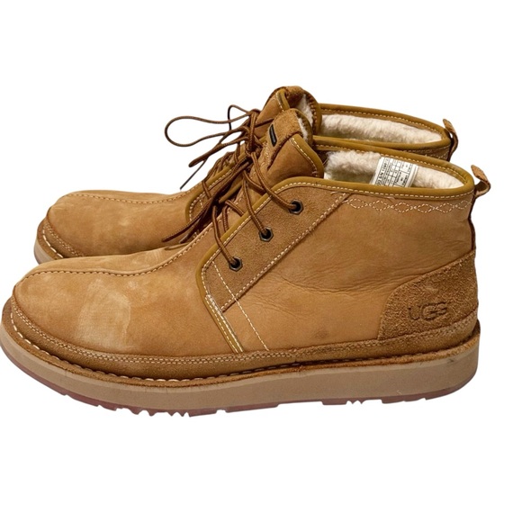 UGG Tan Leather Men's Boots - Picture 2 of 13